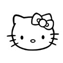 Hello Kitty - obličej